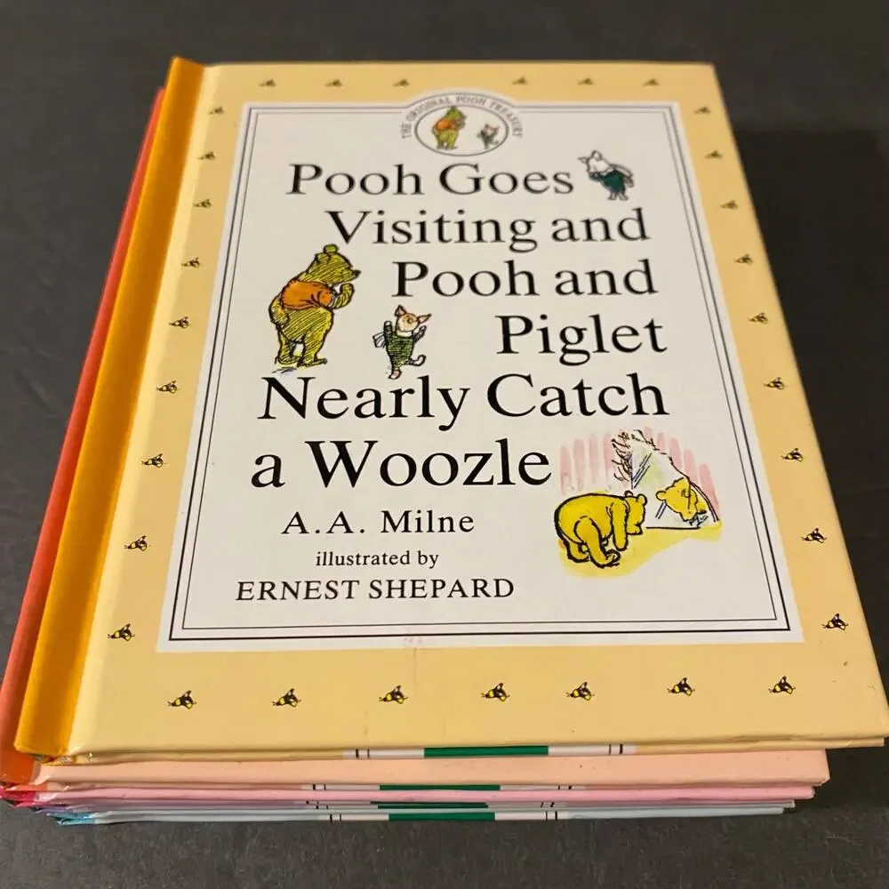 The Original Pooh Treasury Lot of 5 Hardcover Books Milne Shepard 2 3 4 5 6